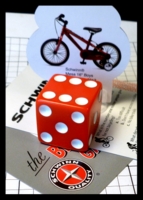 Dice : Dice - Game Dice - The Biking Game - Schwinn by Pacific Cycle 2013 - Ebay Sept 2014